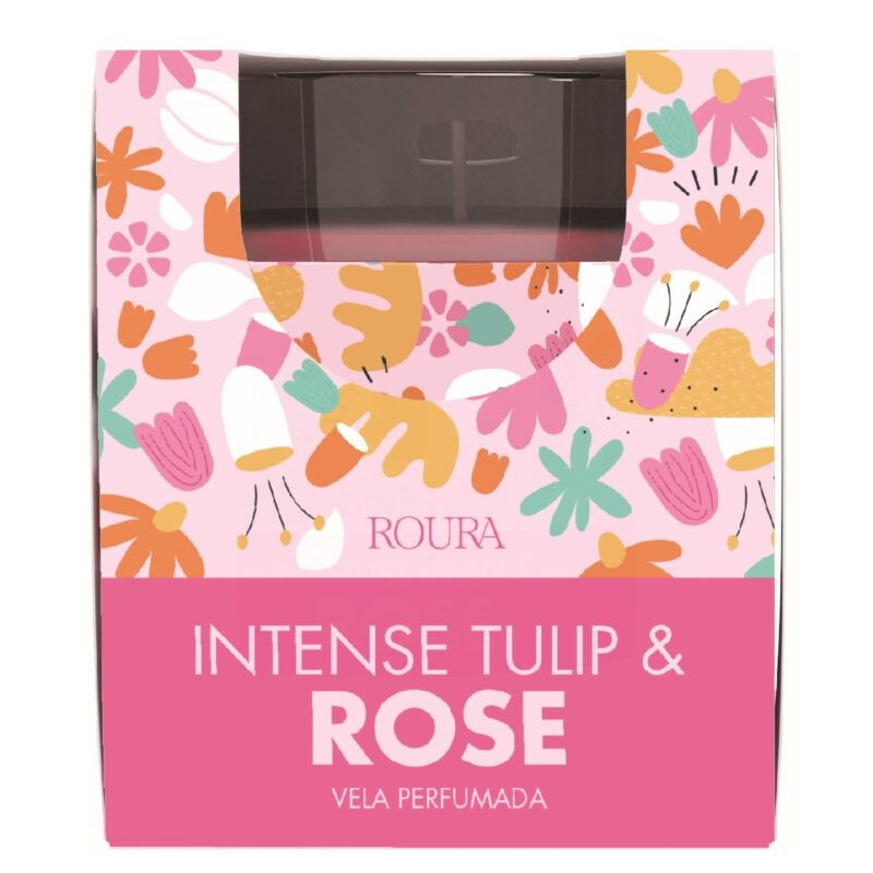 Αρωματικό Κερί με Άρωμα Λουλουδιών Τουλίπας & Τριαντάφυλλο