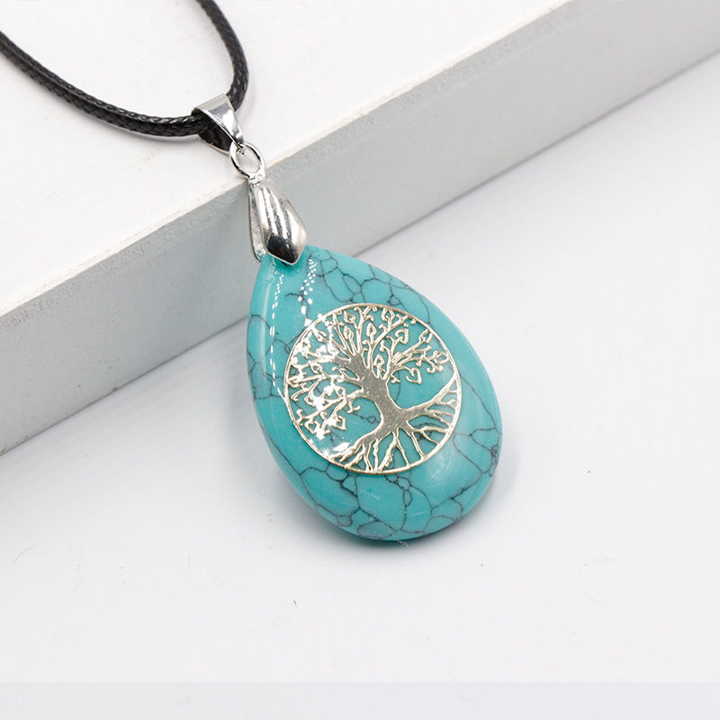 Miniature : Collier Arbre de vie pierre minérales 5 variétées