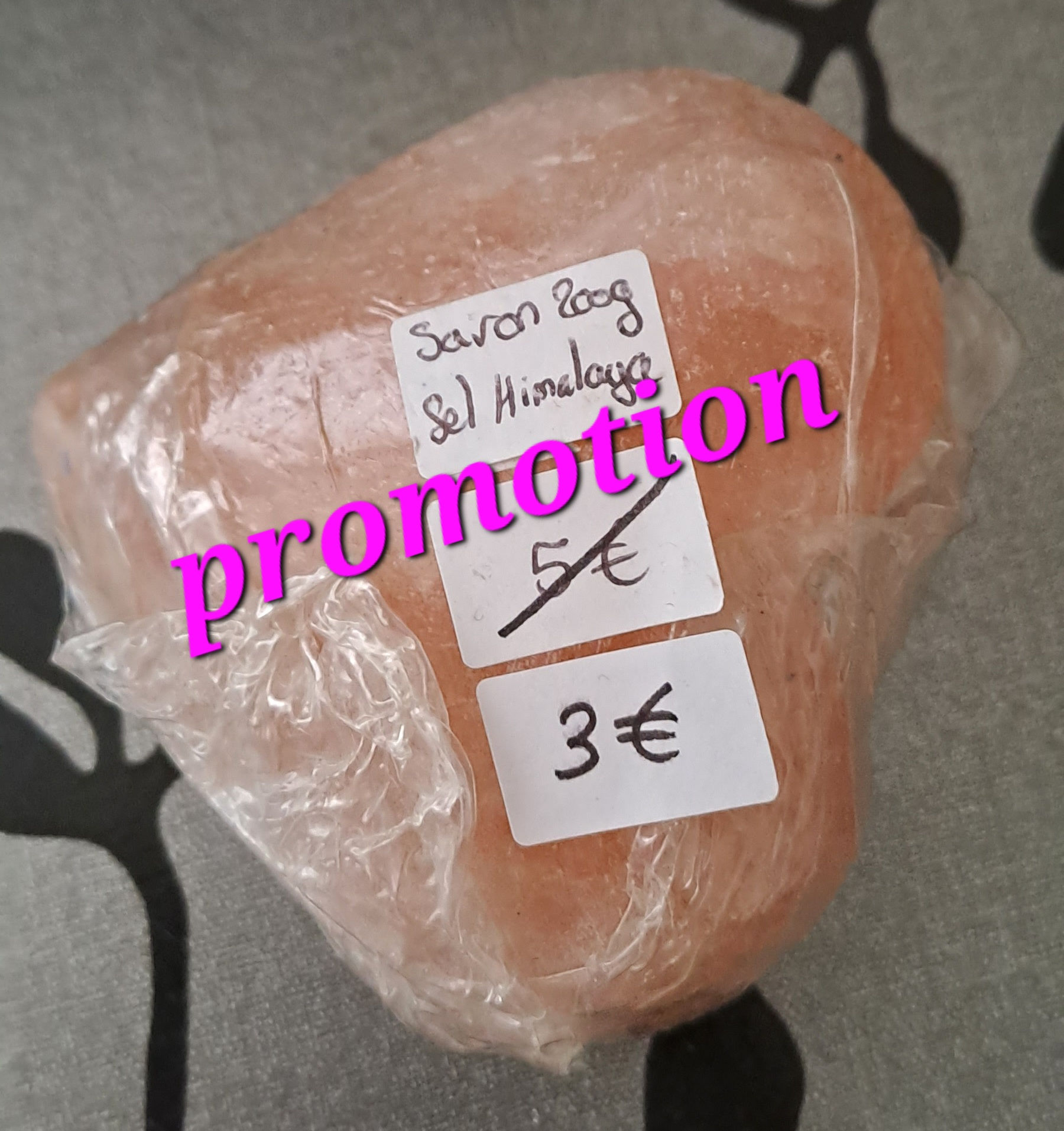 Savon sel d'Himalaya coeur