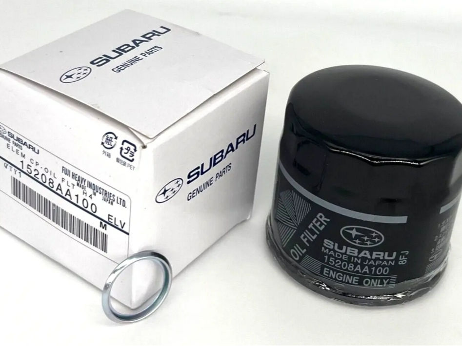 Thumbnail: Genuine JDM Black Oil Filter Fits: Impreza WRX &STi  15208AA100