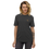 Thumbnail:  Unisex recycled t-shirt. Kroko the cat standing on two feet.