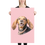 Thumbnail: Poster. Tsivlou the dog portrait on pink background.