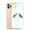 Thumbnail: iPhone Case. Love of two dogs on Valentine's day. Bluish background.