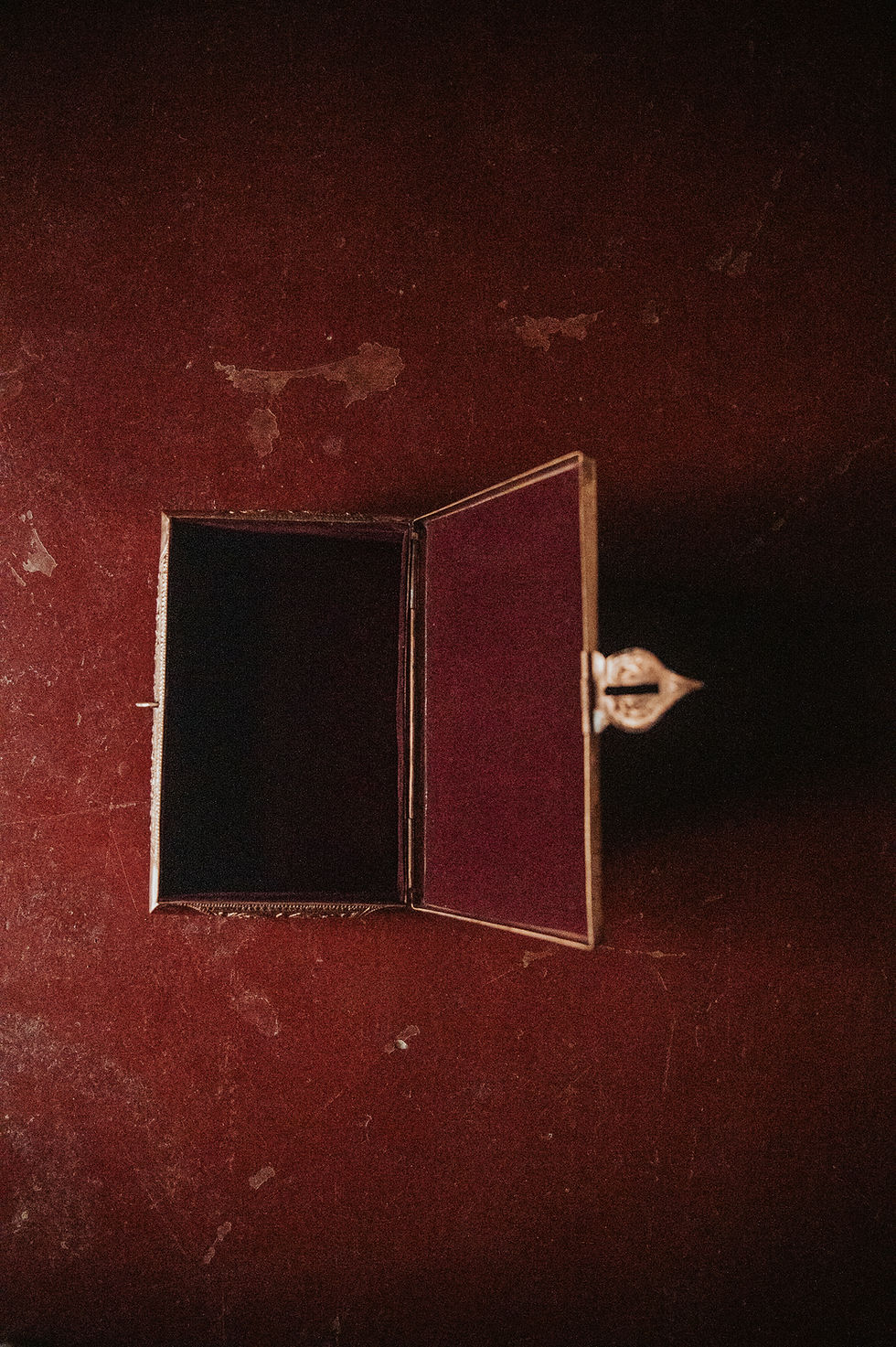 Miniature : Boîte à bijoux en laiton Paon