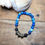 Thumbnail: Edisto Beach Sand Bracelet with Aqua Agate Gemstone Beads