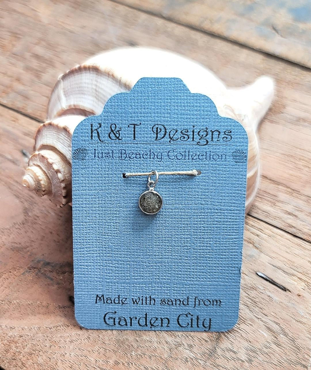 Fripp Island Beach Sand Charm Pendant