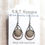 Thumbnail: Clearwater Beach Sand Teardrop Dangle Earrings