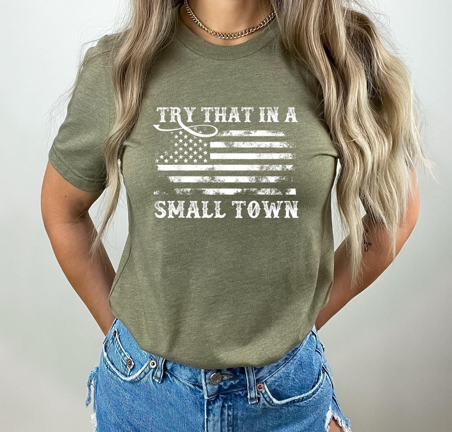 Small Town Flag SCREEN PRINT