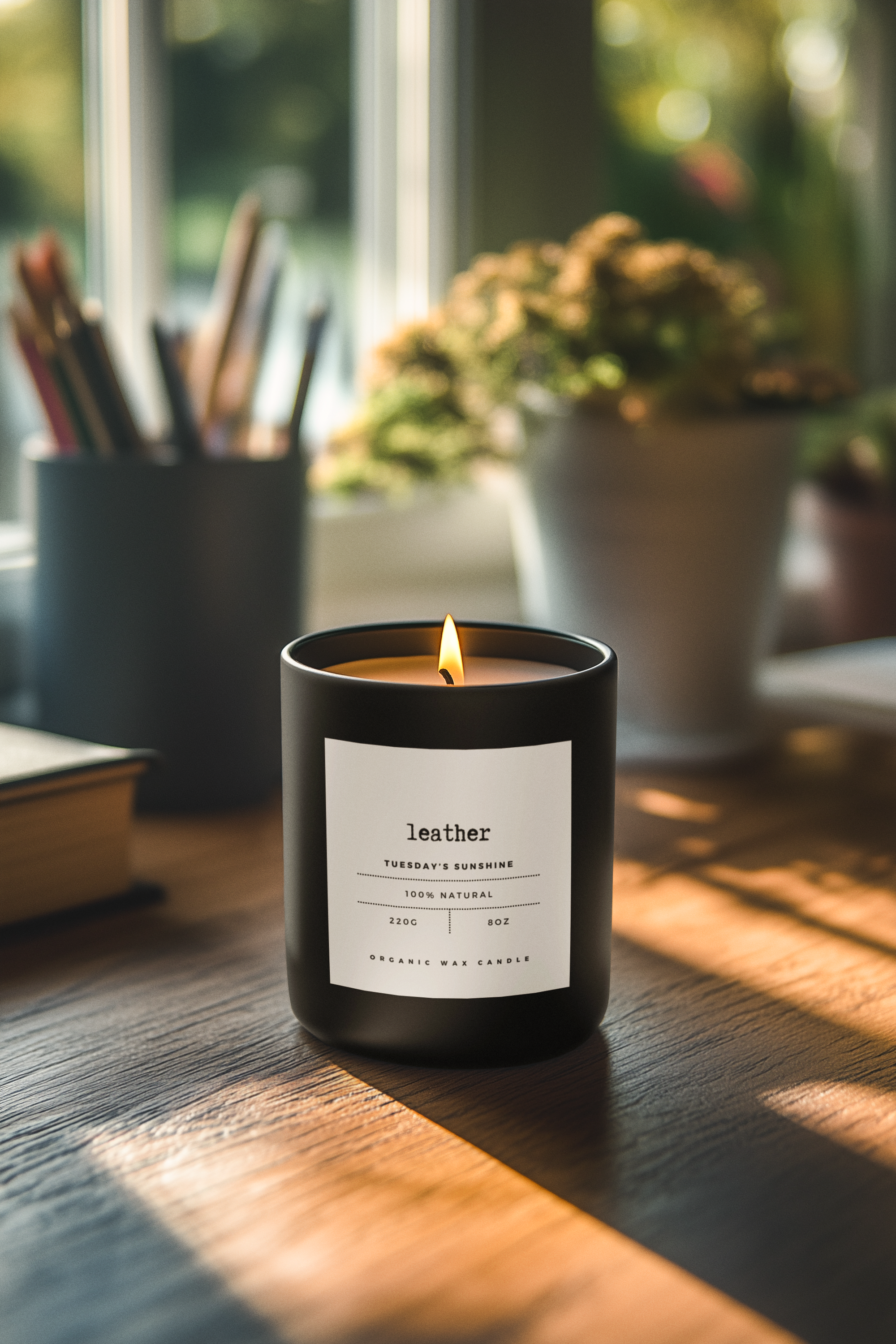 Leather Scented Candle