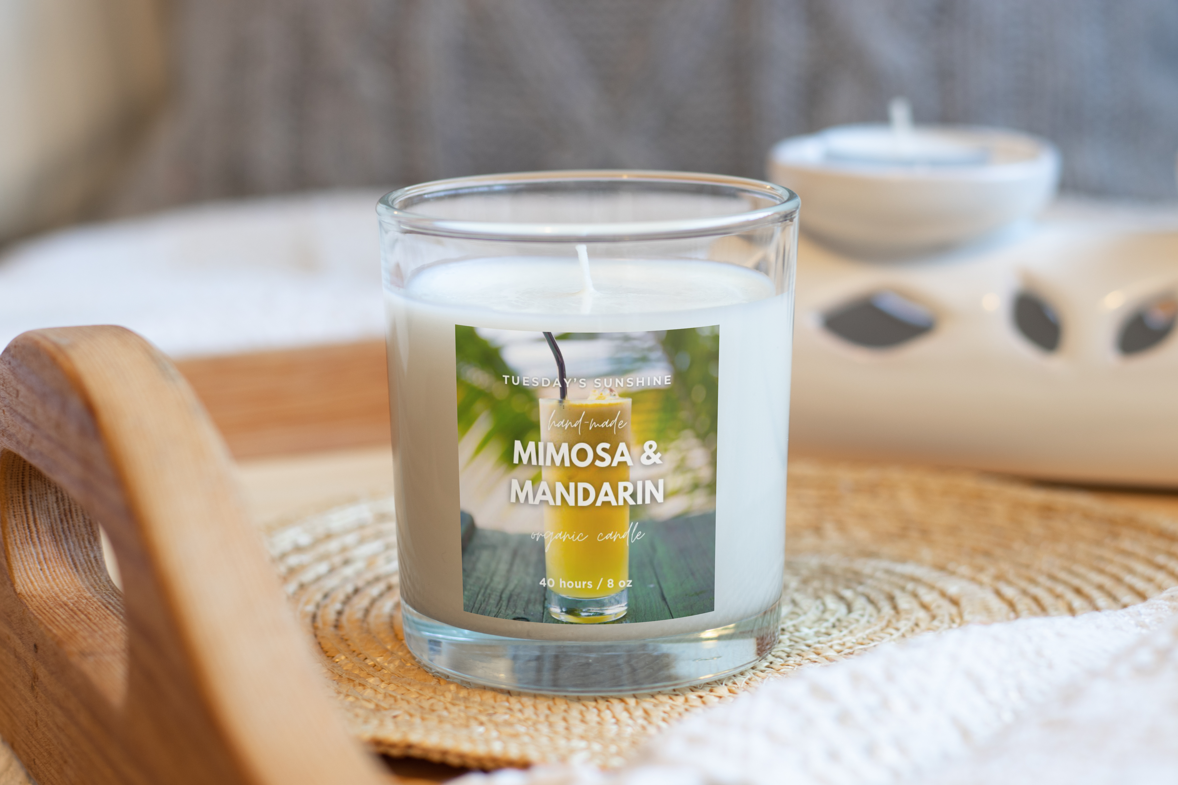 Mimosa & Mandarin Scented Candle