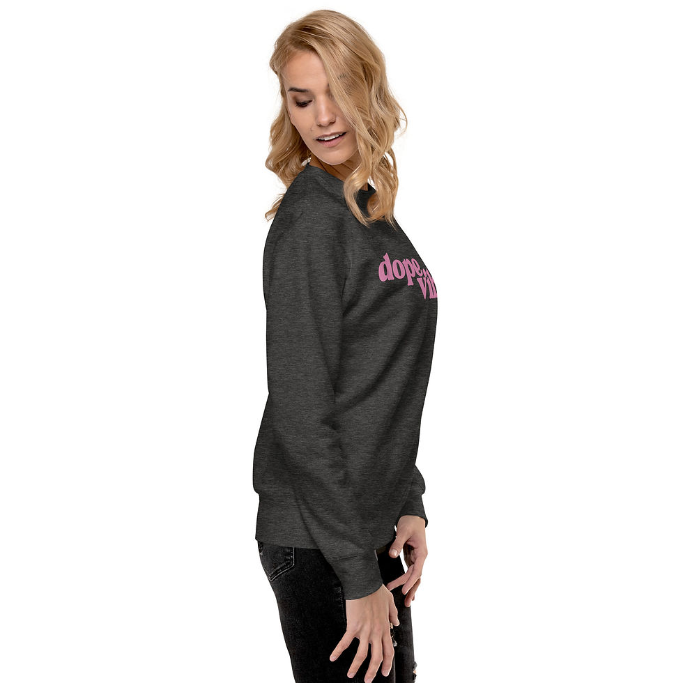 Thumbnail: "Dope Vibes" Pink Unisex Premium Sweatshirt