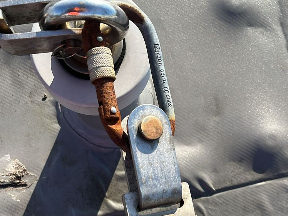 Rusted Safety Line Component Resulting in a System Failure