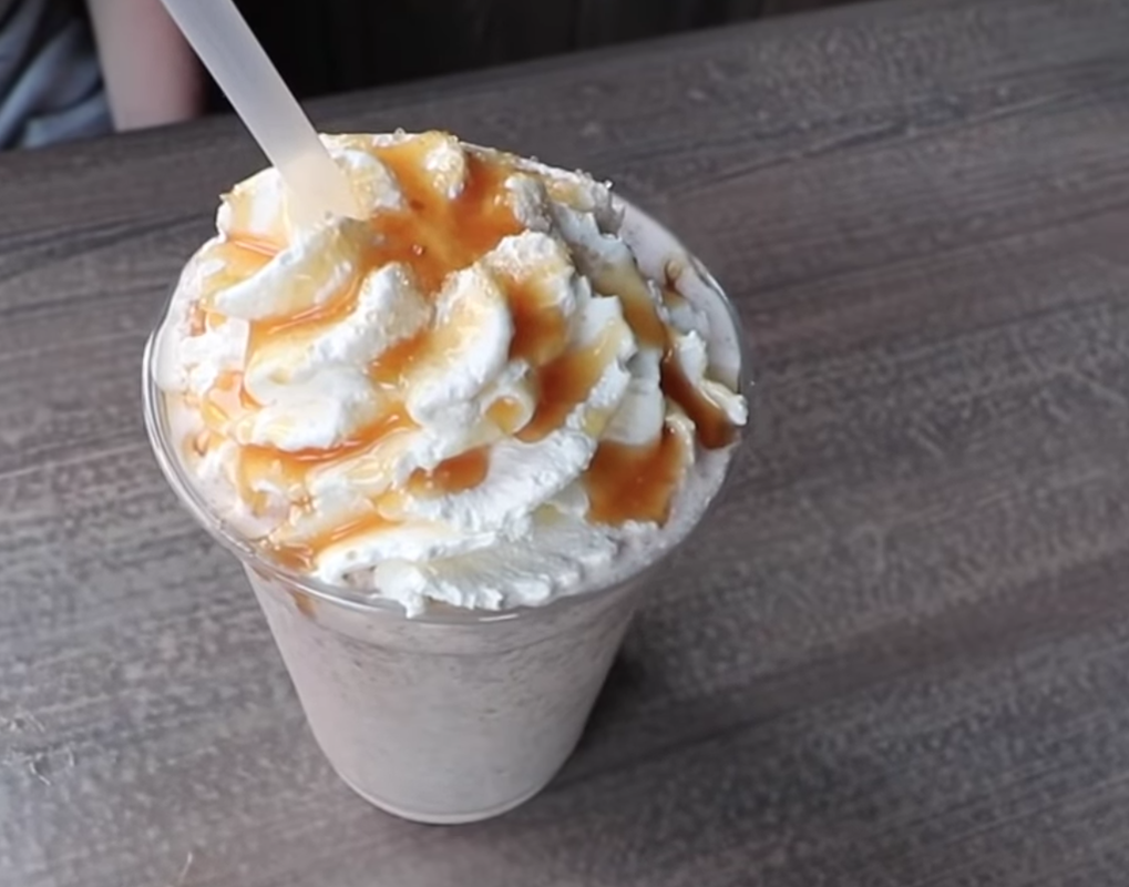Sea Salt Caramel Banana Shake