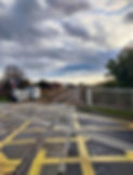A railway crossing along the Northumberland Line