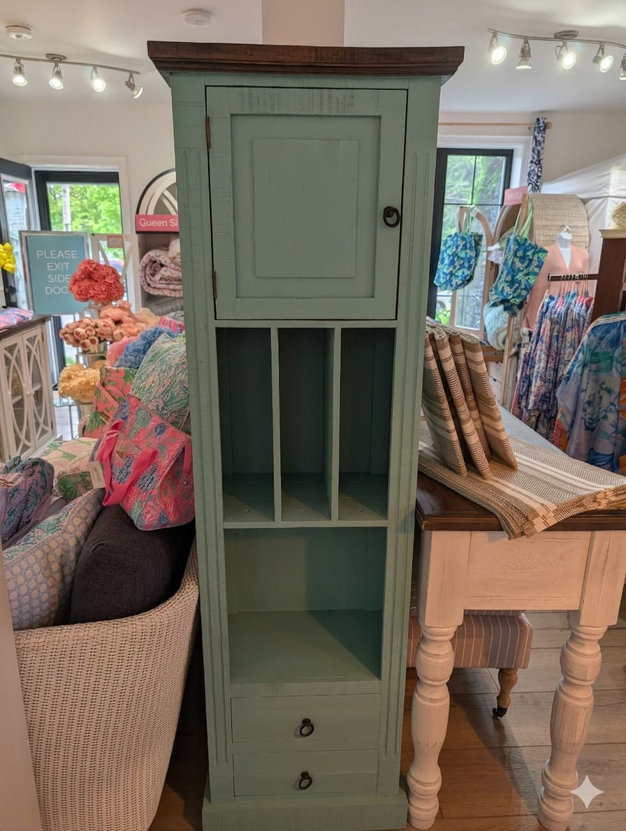 Blue Bookcase