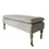 Thumbnail: Linen Ticking Upholstered Pillowtop 48" Rossini Bench-Gray