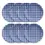 Thumbnail: Navy Gingham Melamine Dinner Plates, 8 Pc Set.