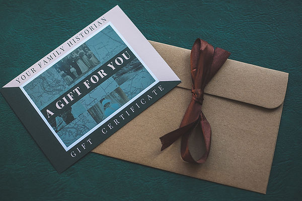 Family Tree Gift Certificates