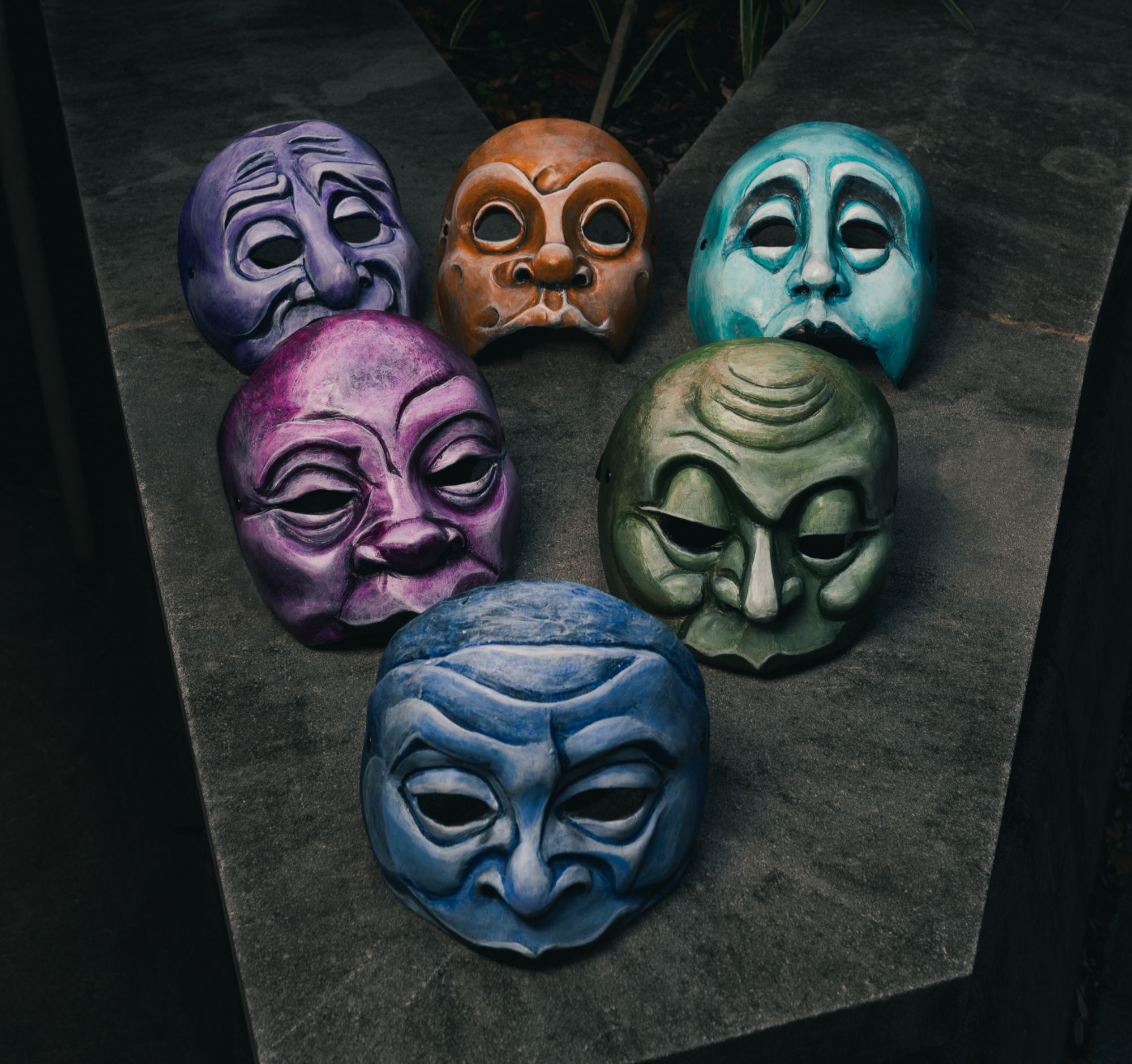 Reimagining Commedia Mask Set of 6 masks