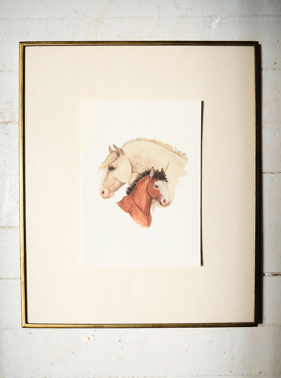 Thumbnail: Shire Mare & Foal Art Print