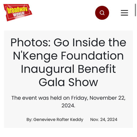 Broadway World: Go Inside the N'Kenge Foundation Inaugural Benefit Gala Show