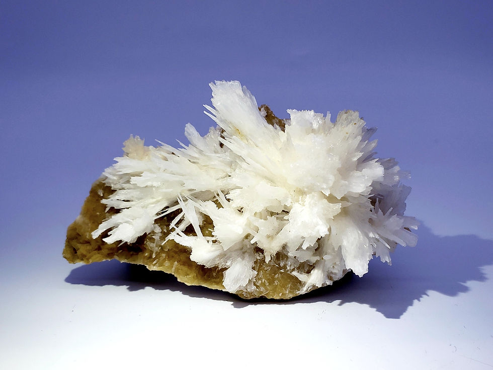 Collector's Piece: Aragonite on Matrix from Wenshan Mine