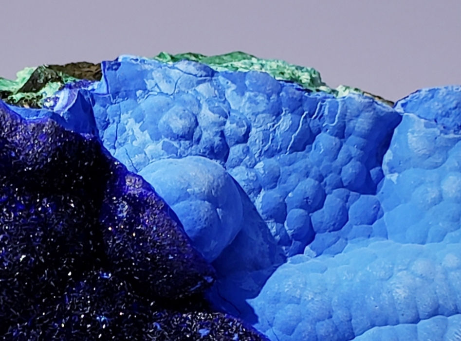 Thumbnail: Azurite with Chrysocolla and Malachite from Liufengshan Mine, China