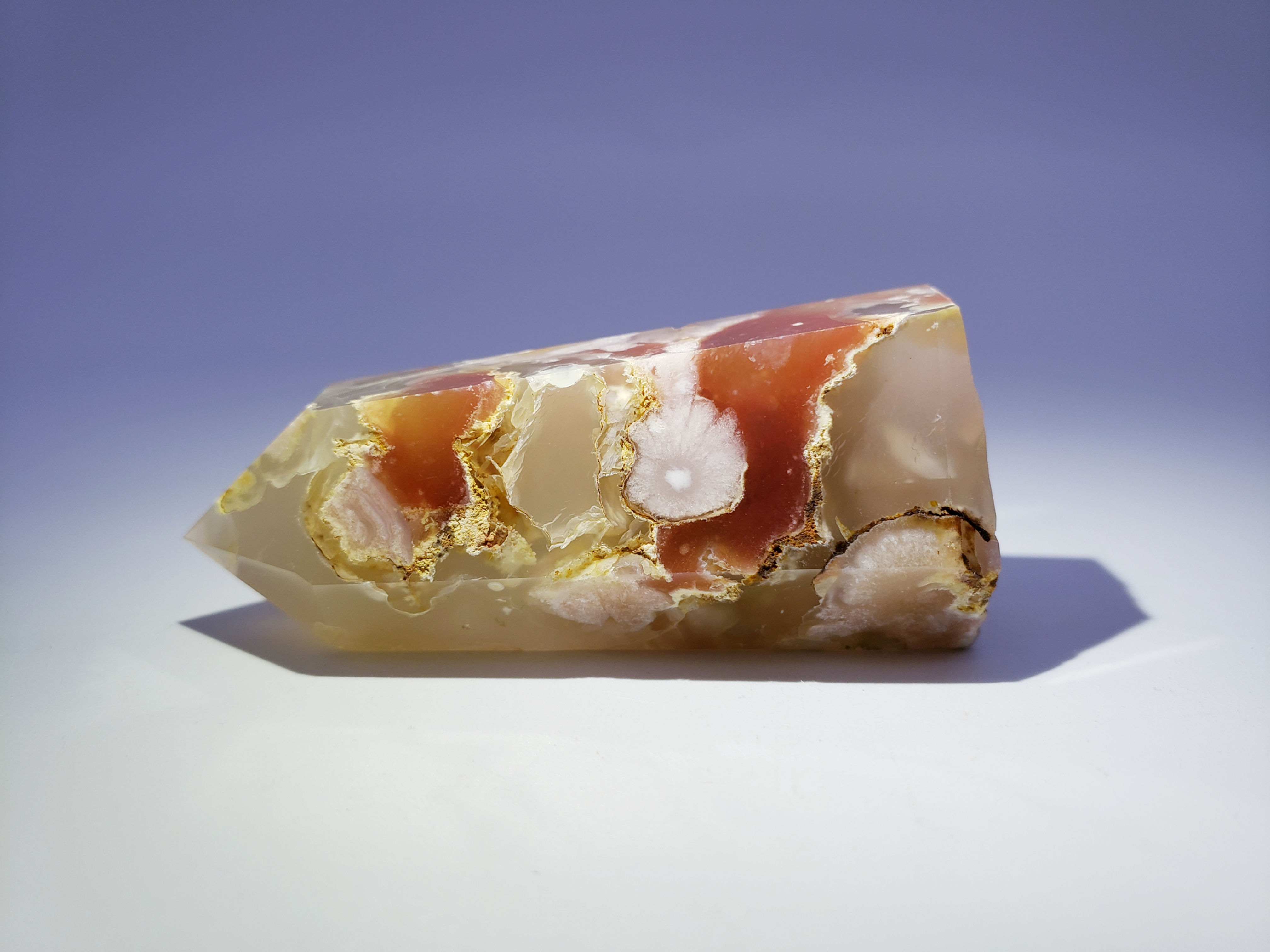 Sakura Agate Crystal Wand from Madagascar