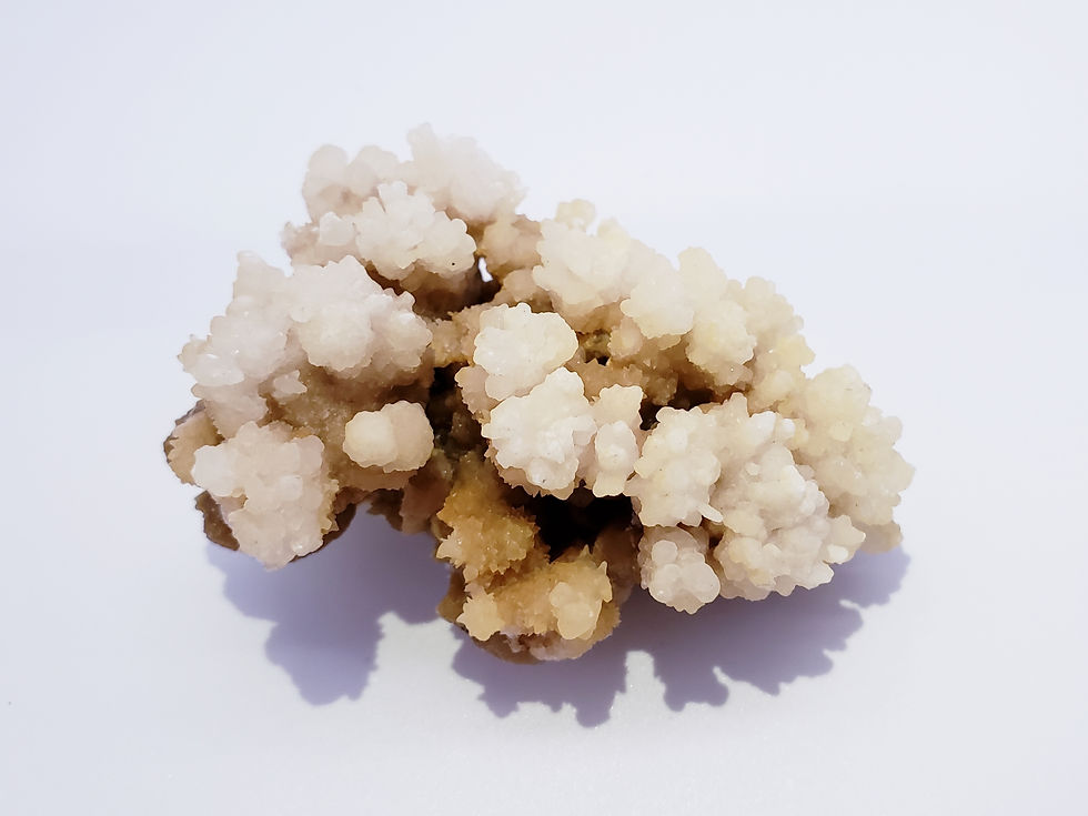 Thumbnail: Aragonite on Cave Stalactite Calcite Crystal Specimen from Wenshan Mine