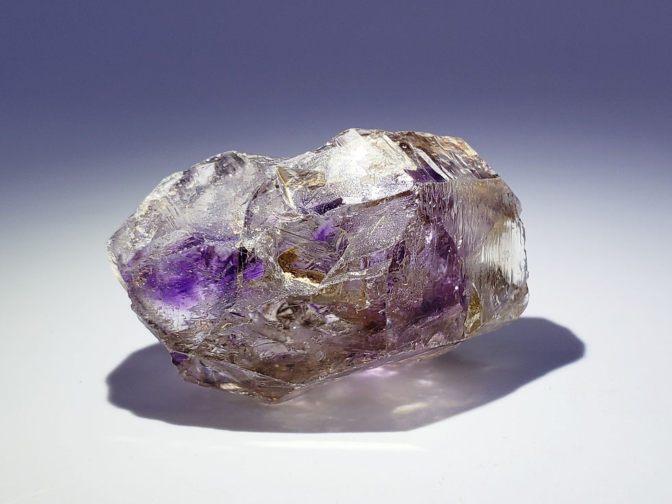 Thumbnail: Enhydro Brandberg Amethyst Smoky Quartz from Namibia