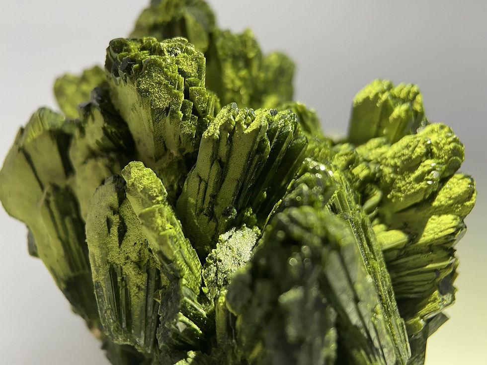 Thumbnail: Epidote on Epidote from Miarirano, Madagascar