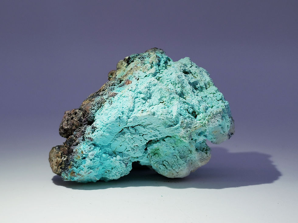 Thumbnail: Chrysocolla Gibbsite and Malachite from Qinglong Mine, China
