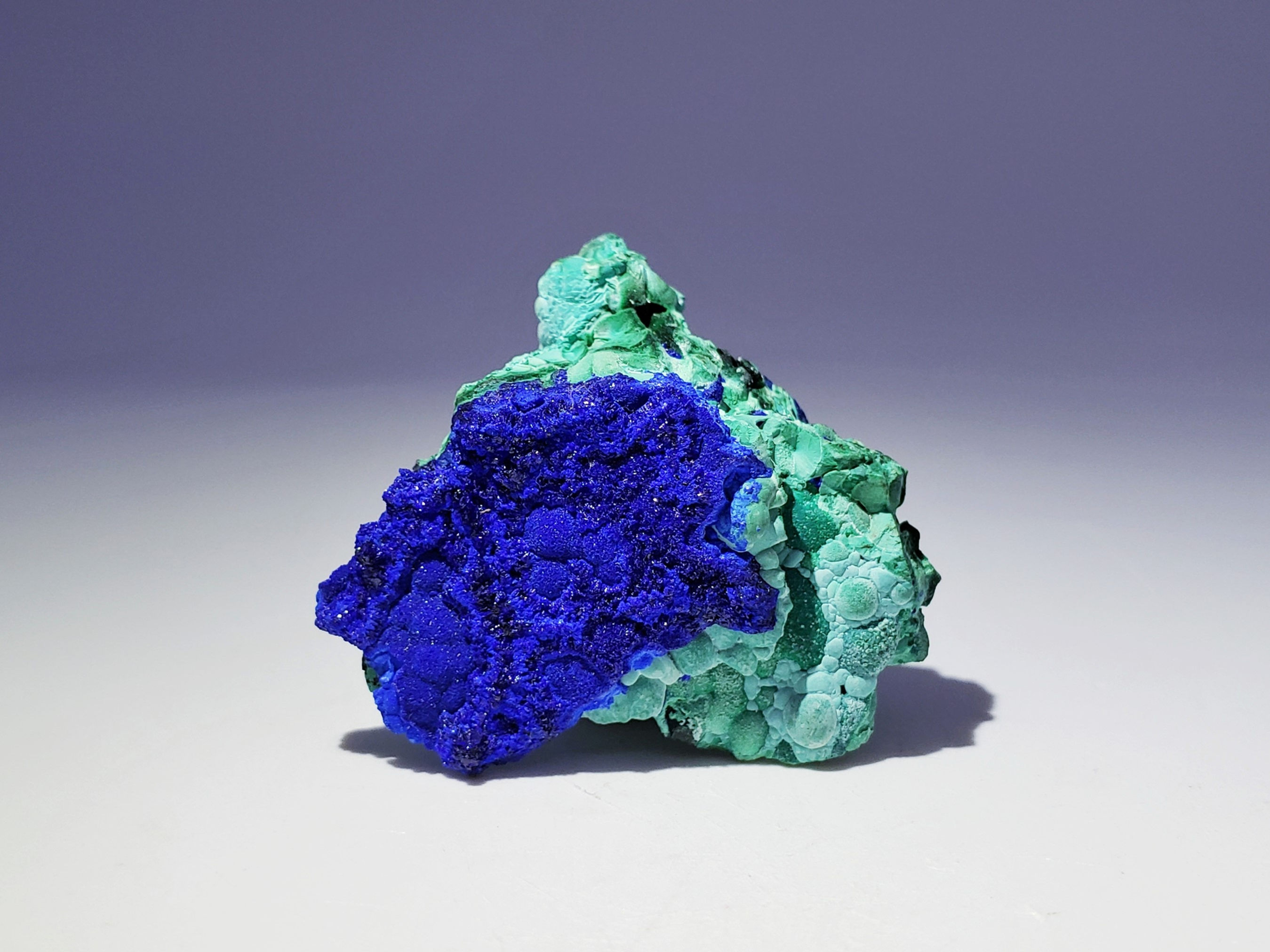 Azurite with Chrysocolla from Liufengshan Mine