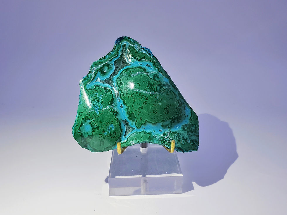 Thumbnail: Malachite and Chrysocolla Specimen from L'Etoile du Congo Mine, Katanga, Congo