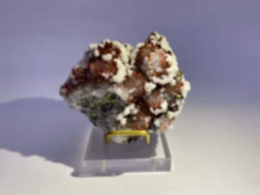 Collector’s Piece: Quartz with Dolomite, Galena, Pyrite and Chalcopyrite