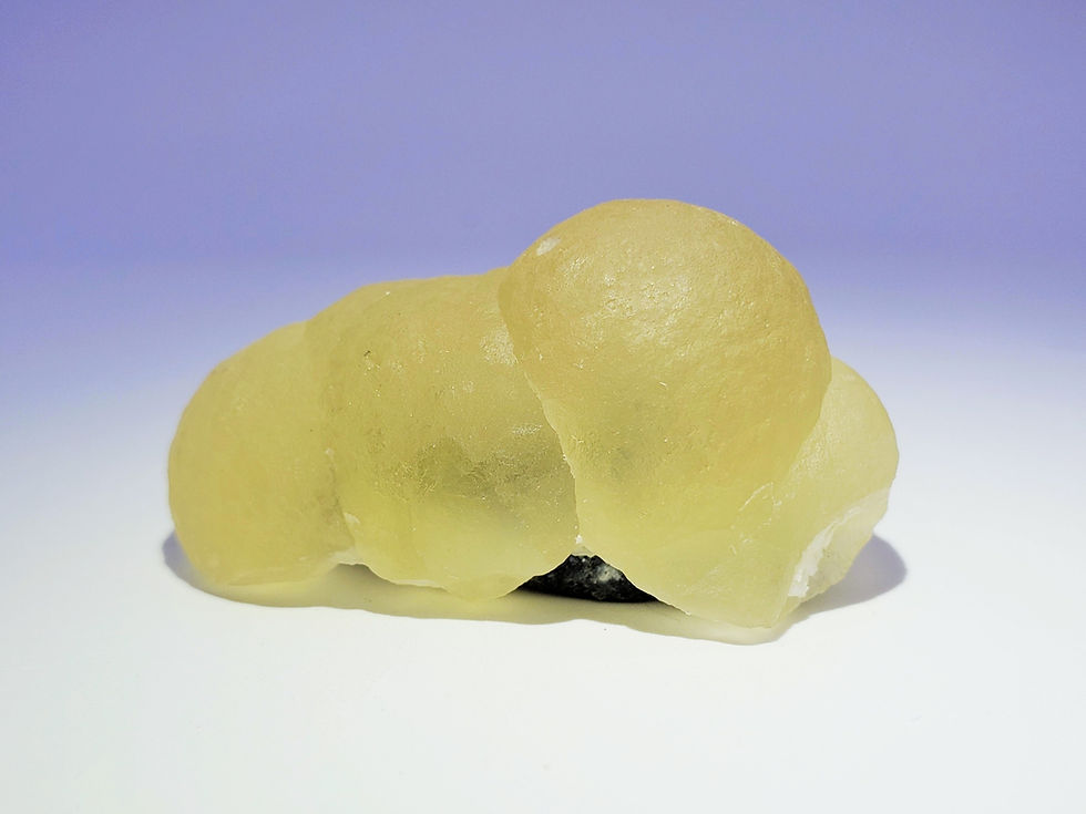 Yellow Botryoidal Fluorite from Mahodari, India