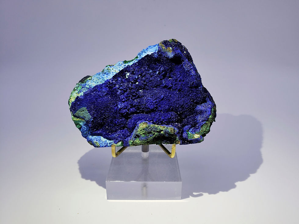 Thumbnail: Collector’s Piece: Azurite with Chrysocolla and Malachite from Liufengshan Mine