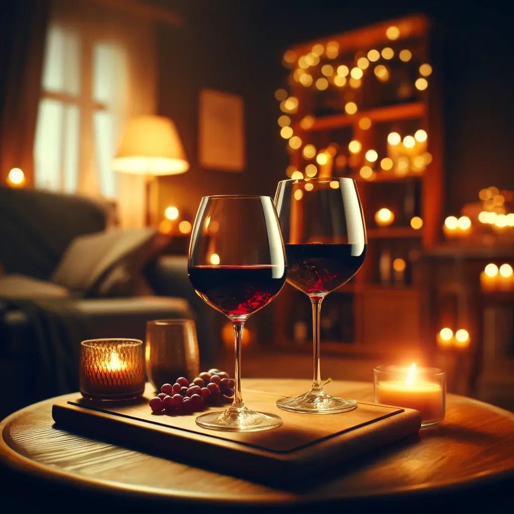 Wine Night Candle Fragrance that can be purchased at Bourbon Candle Company's website