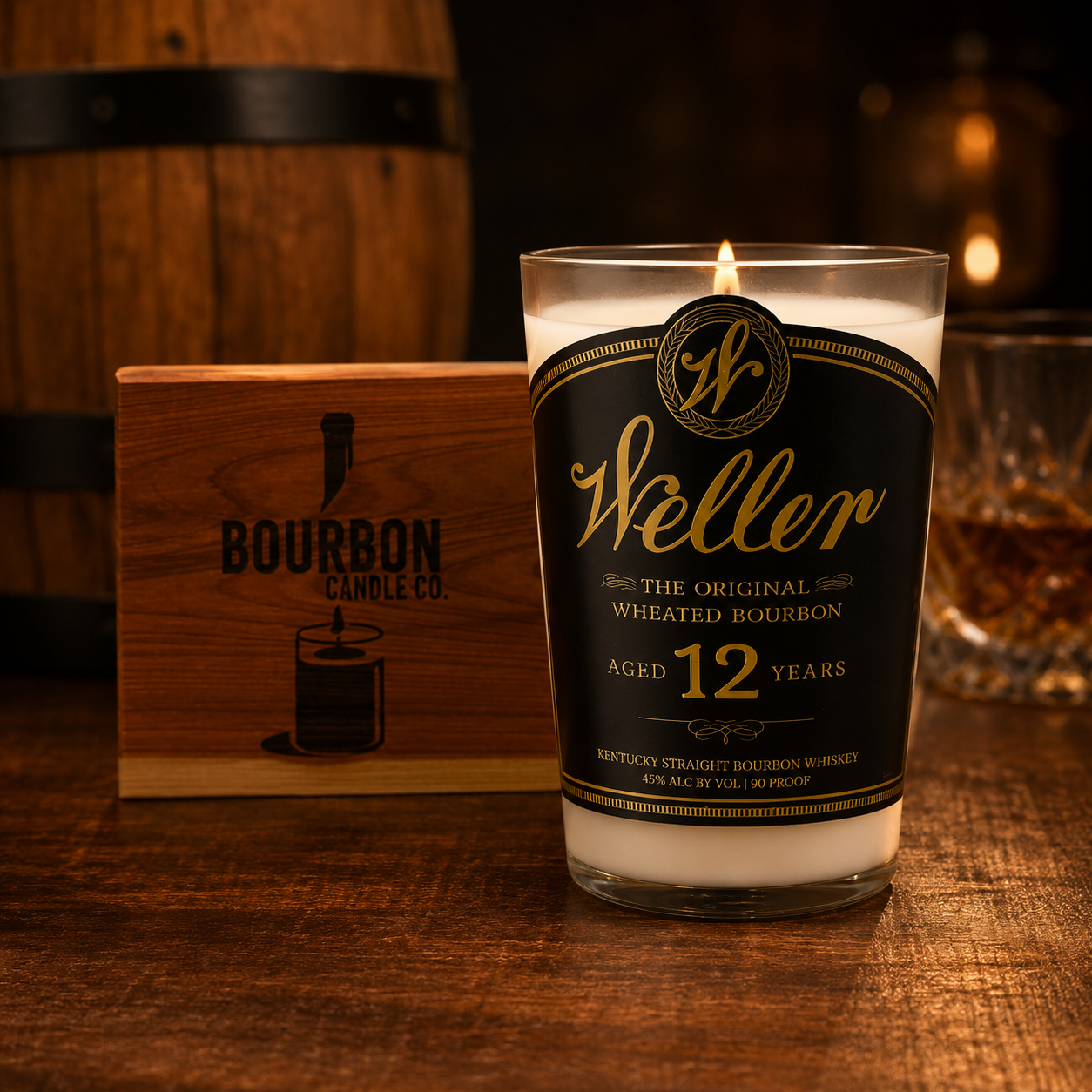 Upcycled Weller 12 Year Candle