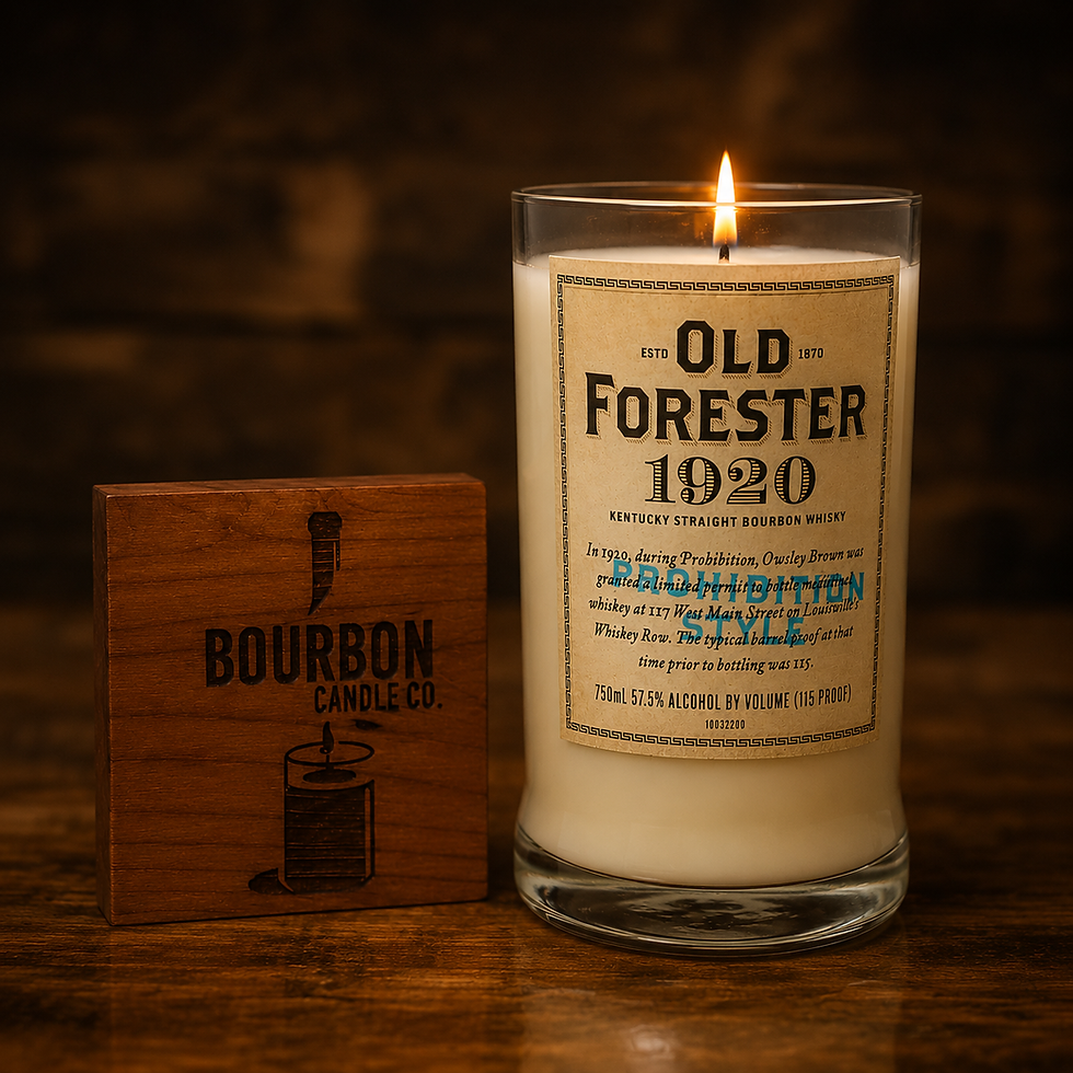 Thumbnail: Upcycled Old Forester 1920 Candle