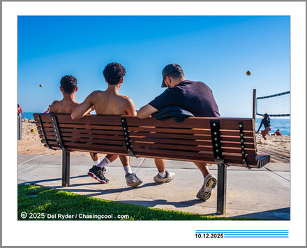 Photographs of men at Laguna Beach California