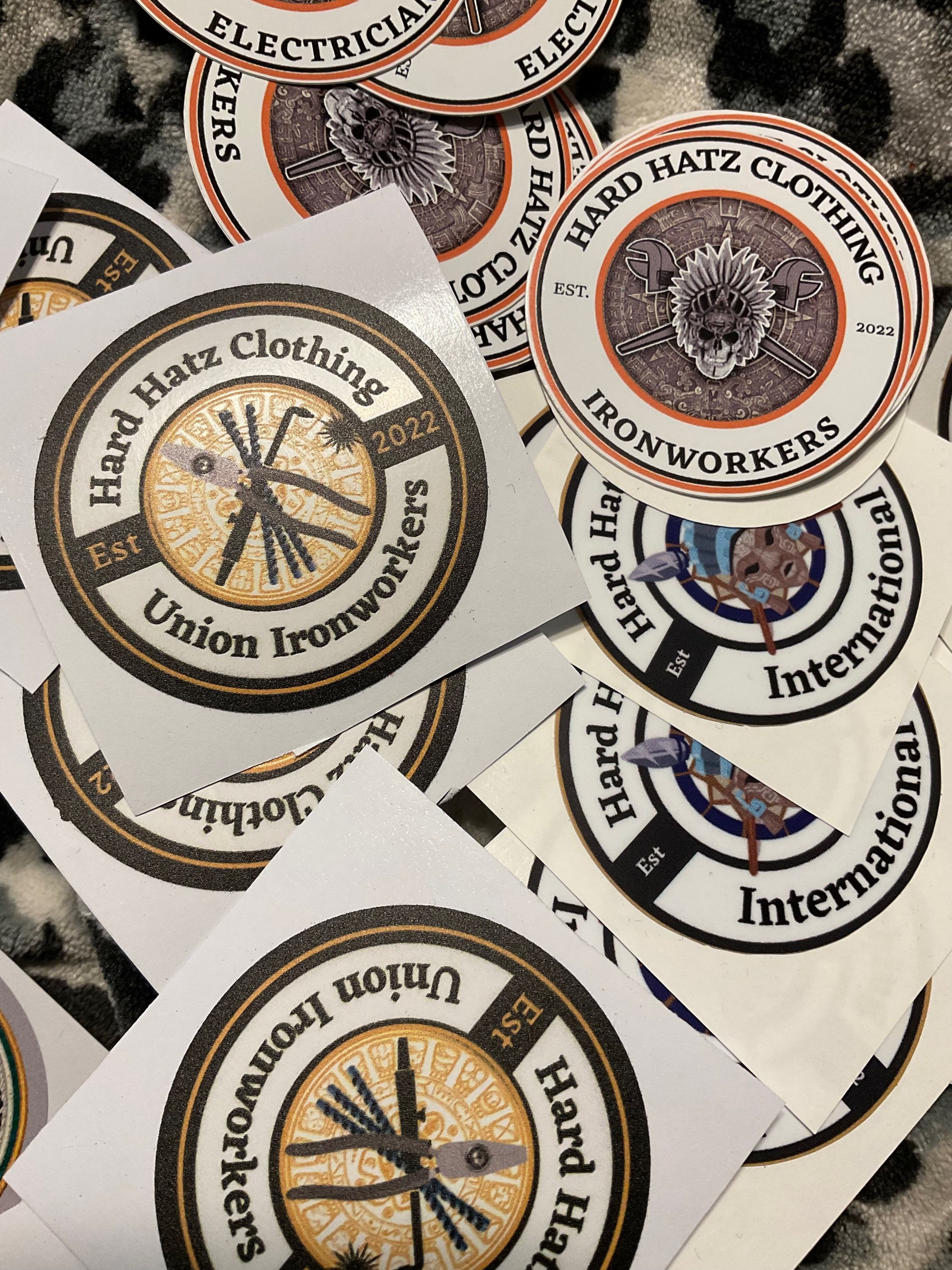 HHC Hard Hatz Clothing Ironworker Rodbuster Sticker