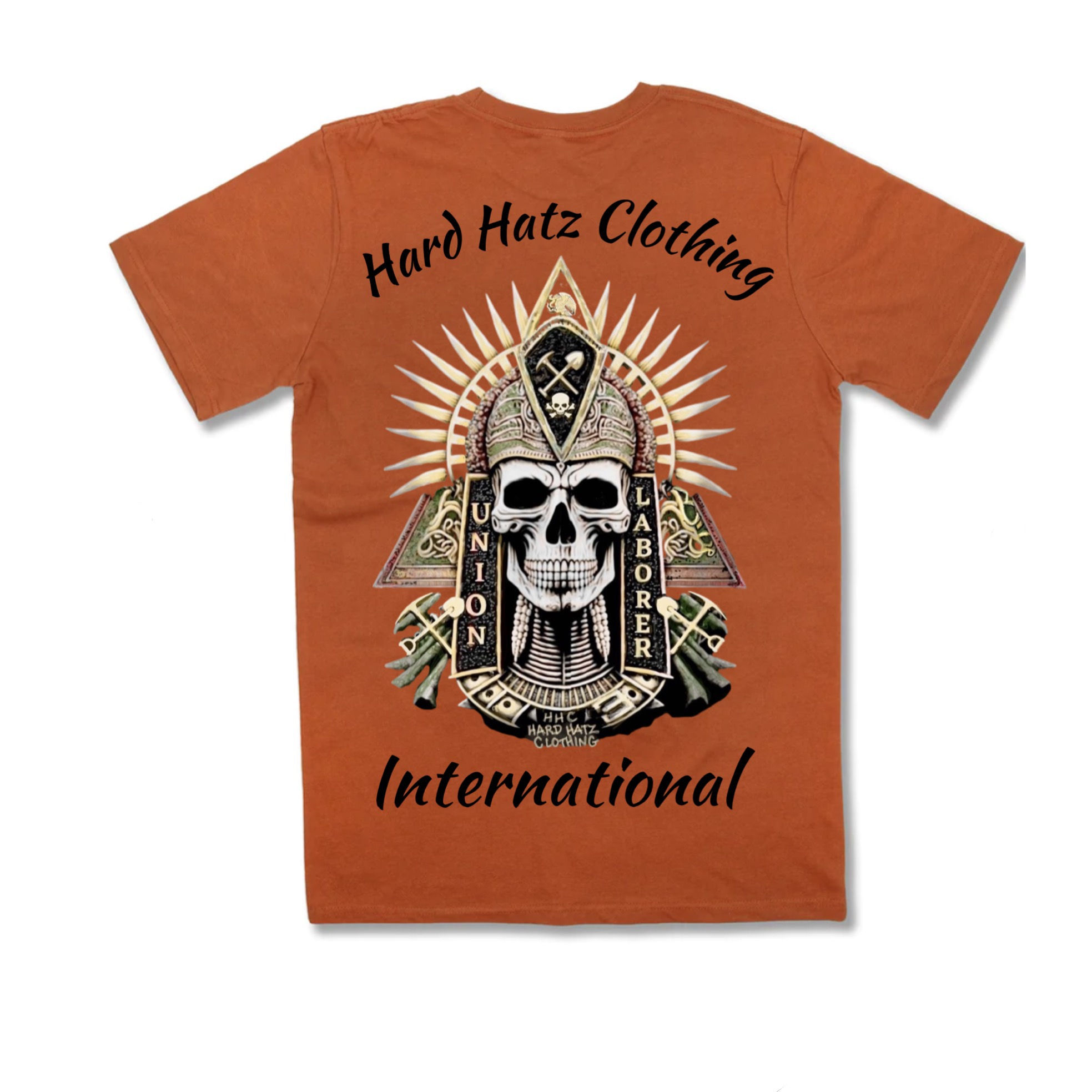 HHC Union Laborers Streetwear Tees Classic Orange Laborer Shirt 