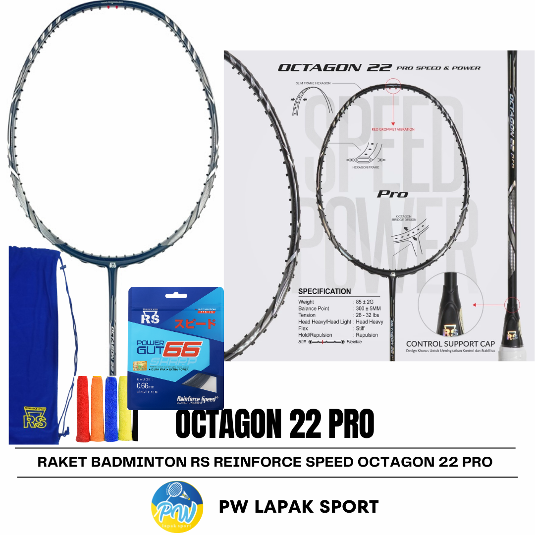 Raket Badminton RS Reinforce Speed Octagon 22 Pro