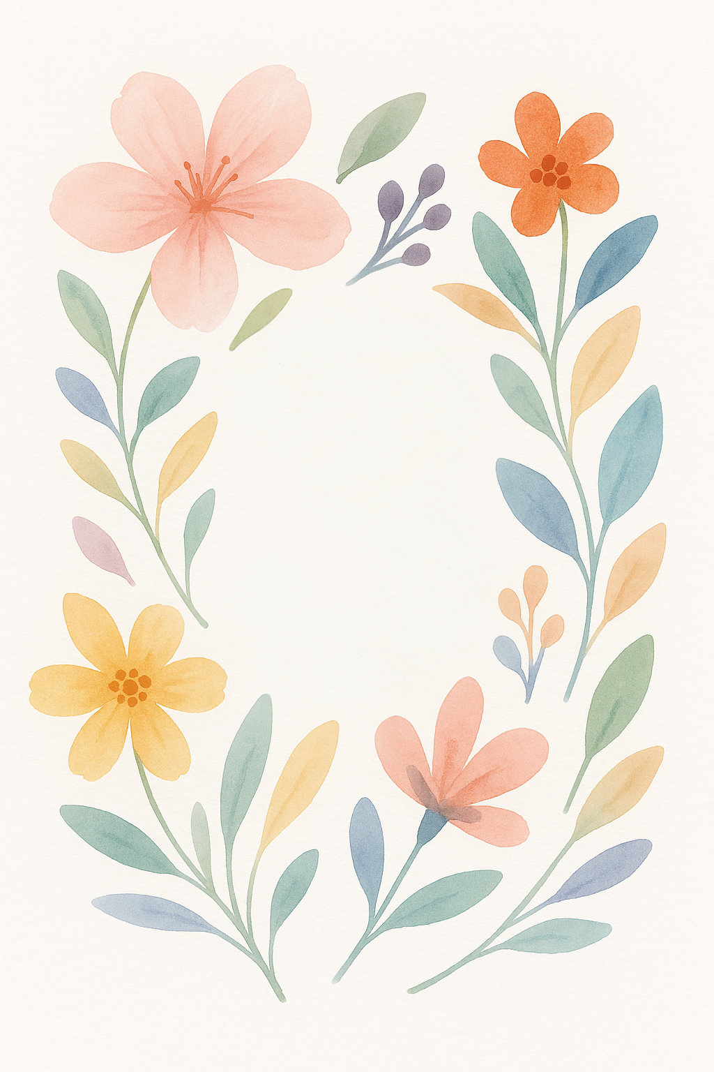 Diseño sencillo floral