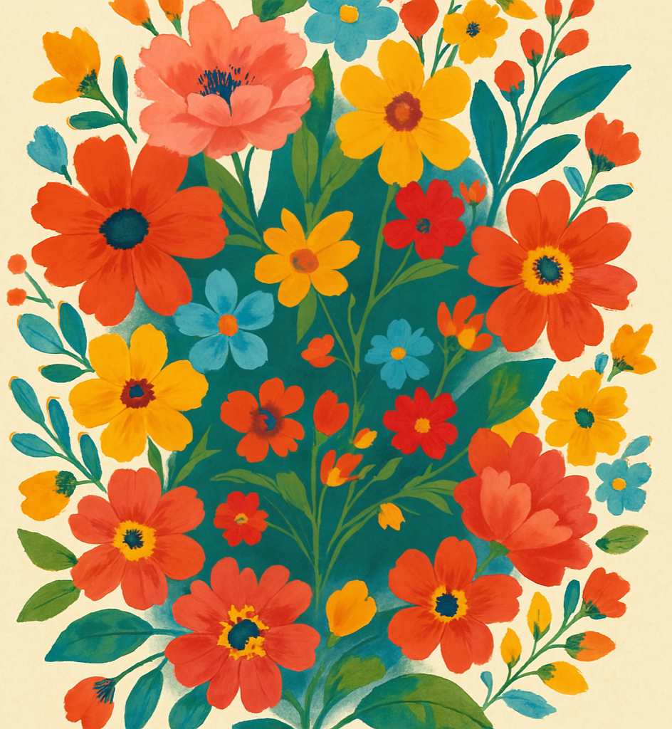 Diseño sencillo floral