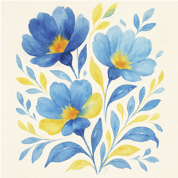 Diseño sencillo floral