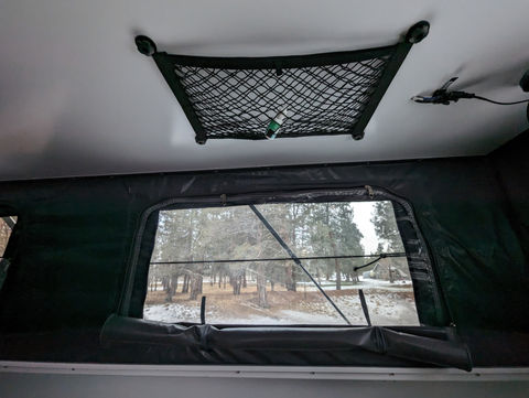 Gullwing, flatbed, pop top, Overland camper with shower, ladder, electrical system, water tank and kitchen, storage drawers