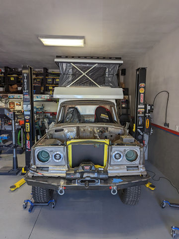 Jeep J10, optimized overlanding, camper, pop up, pop top