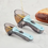 Thumbnail: Set of 2 Adjustable Measuring Spoons Large and Small for Baking with Transparent